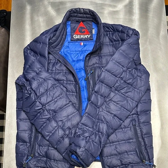 Gerry Weber Men's Navy and Royal Blue Puffer Jacket - Picture 3 of 3